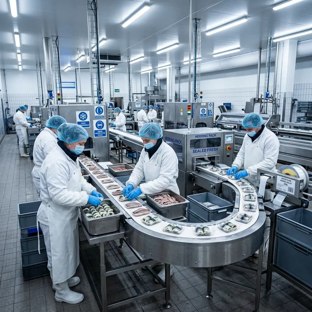 Виробничий працівник на завод рибних продуктів KOOPEROL